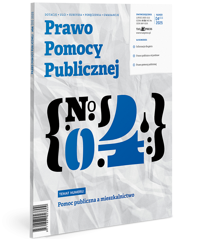 Prawo Pomocy Publicznej 4(111)2025