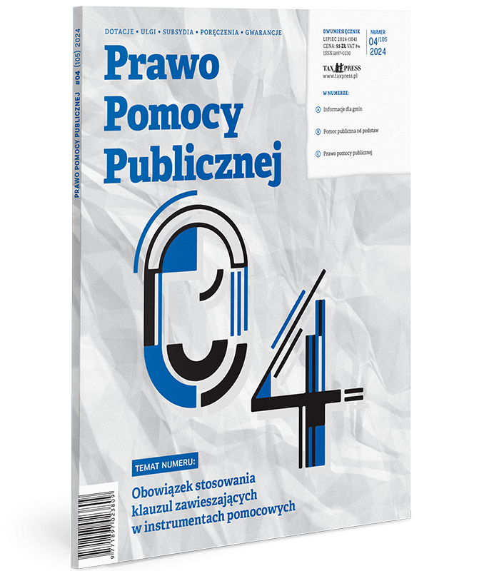 Prawo Pomocy Publicznej 4(105)2024